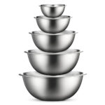 FineDine Stainless Steel Mixing Bowls (Set of 6)