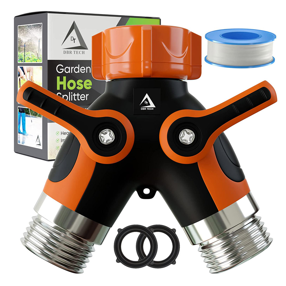 Splitter1.jpg Hose Splitter 2 Way, Heavy Duty Metal Connector - Image 1