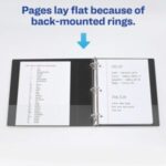 Avery Durable View 3 Ring Binder,1 Inch Slant Rings,1 Green Binder - Image 3