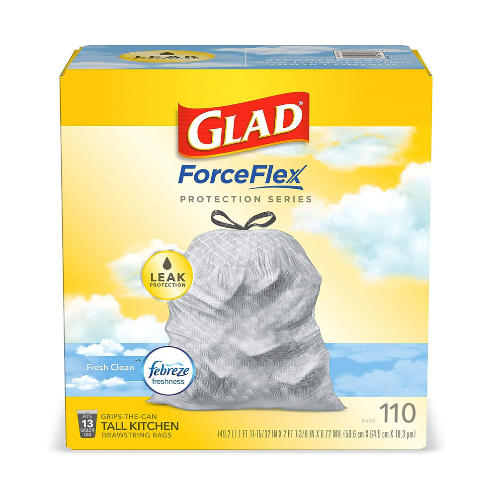 g1.jpg Glad ForceFlex Protection Series Tall Kitchen Trash Bags - Image 1