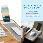 LapGear Home Office Lap Desk with Device Ledge, Pad & Phone Holder - Image 3