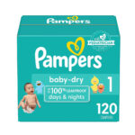 Diapers Size 1, 120 count – Pampers Baby Dry Disposable Diapers
