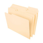 Pendaflex File Folders, Letter Size, 8-1/2″ x 11″, Classic Manila