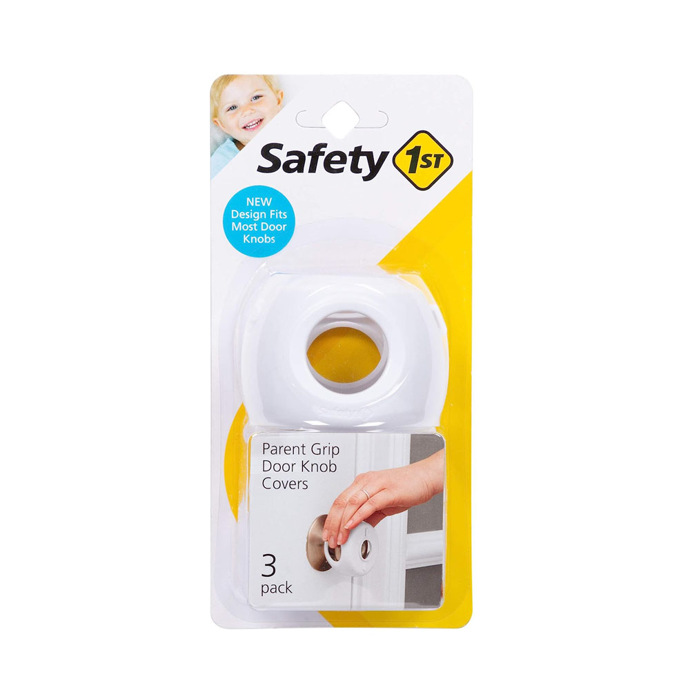 safe1.jpg Safety 1st Parent Grip Door Knob Covers, White - Image 1